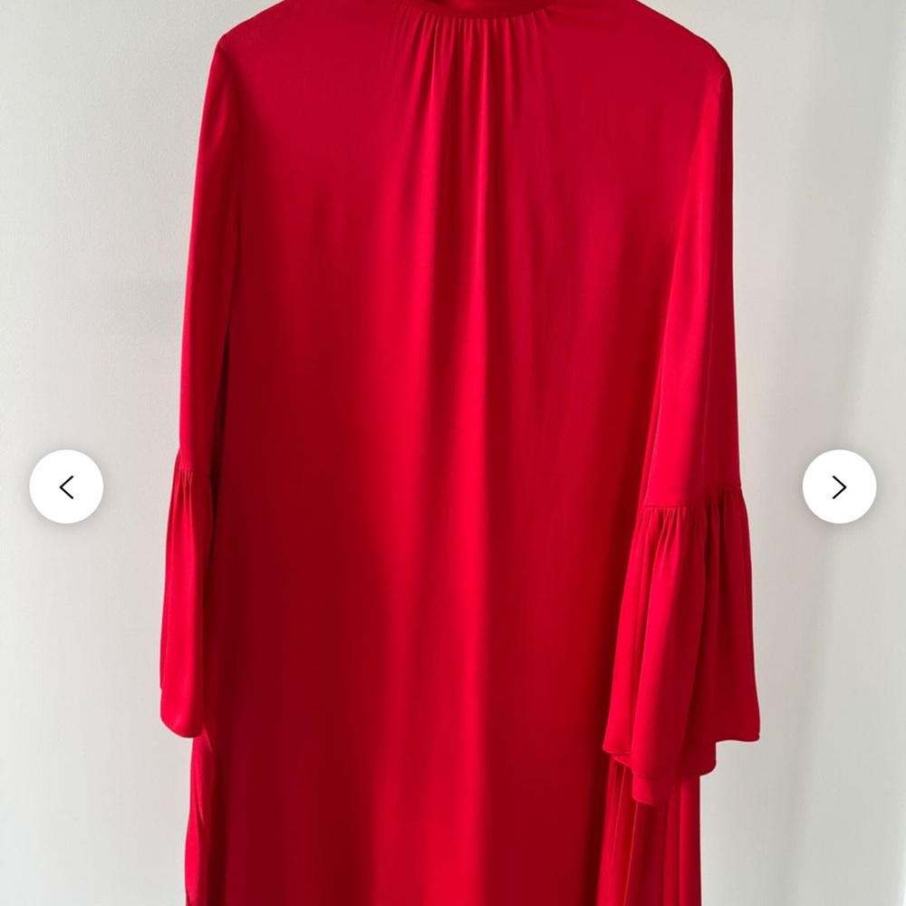 Fendi Mock Neck Pleated Dress